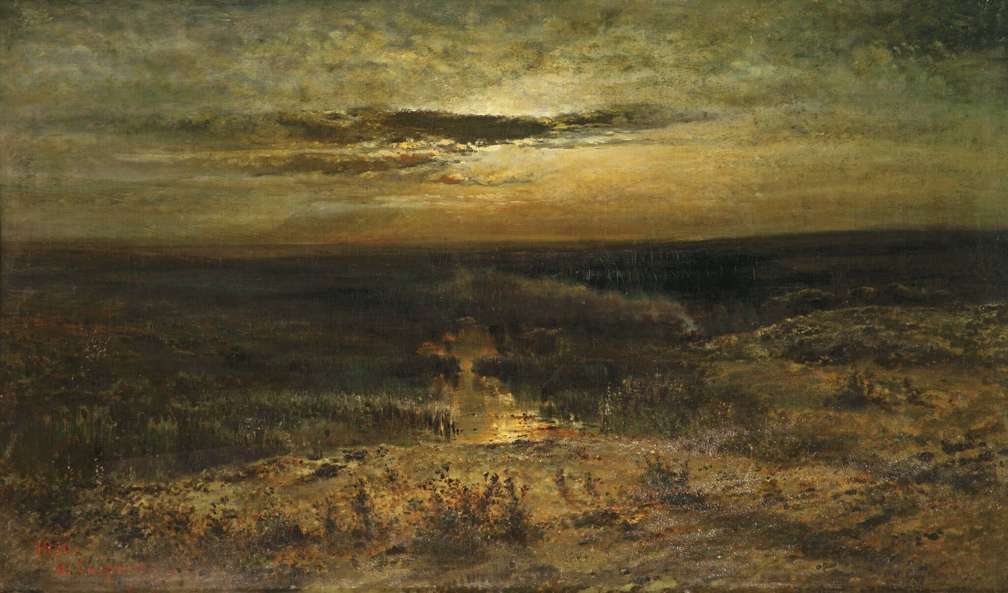 Лунная ночь. Болото