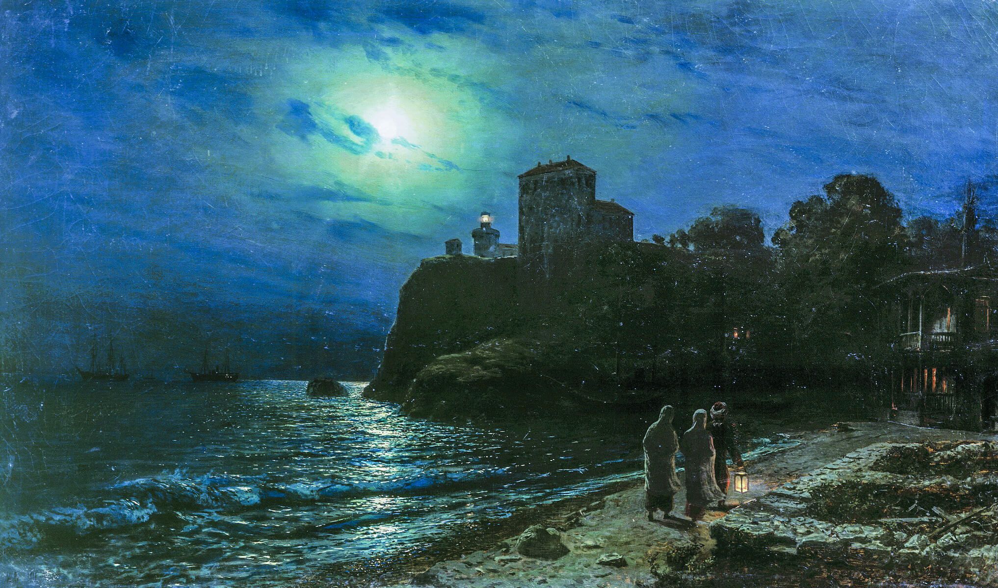 Лунная ночь на море